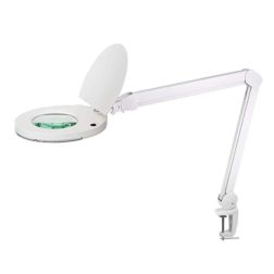 CLOSE LAMPADA DA TAVOLO CON MORSETTO, LENTE D'INGRANDIMENTO, ORIENTABILE LED 12W LUCE 3000K DIMMERABILE 2