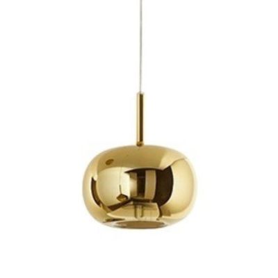 8248 RAIN SOSPENSIONE SINGOLA MODERNA BASE CROMO LUCIDO CON DIFFUSORE IN VETRO D22.5 CM IN 5 COLORI