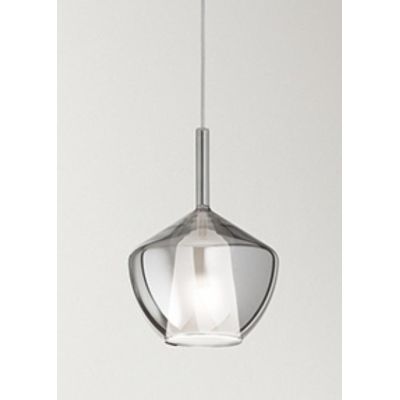 8250 RAIN SOSPENSIONE SINGOLA MODERNA BASE NERA CON DIFFUSORE IN VETRO D20 CM IN 5 COLORI