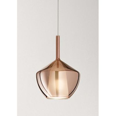 8250 RAIN SOSPENSIONE SINGOLA MODERNA BASE NERA CON DIFFUSORE IN VETRO D20 CM IN 5 COLORI