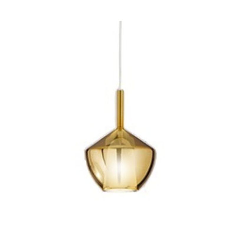 8250 RAIN SOSPENSIONE SINGOLA MODERNA BASE NERA CON DIFFUSORE IN VETRO D20 CM IN 5 COLORI