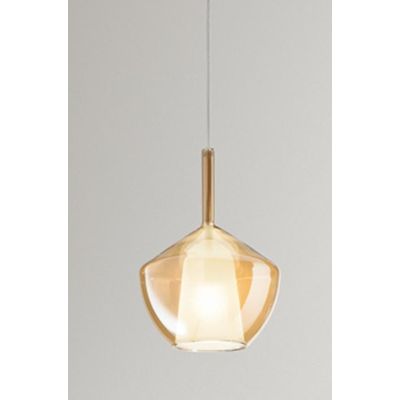 8250 RAIN SOSPENSIONE SINGOLA MODERNA BASE NERA CON DIFFUSORE IN VETRO D20 CM IN 5 COLORI