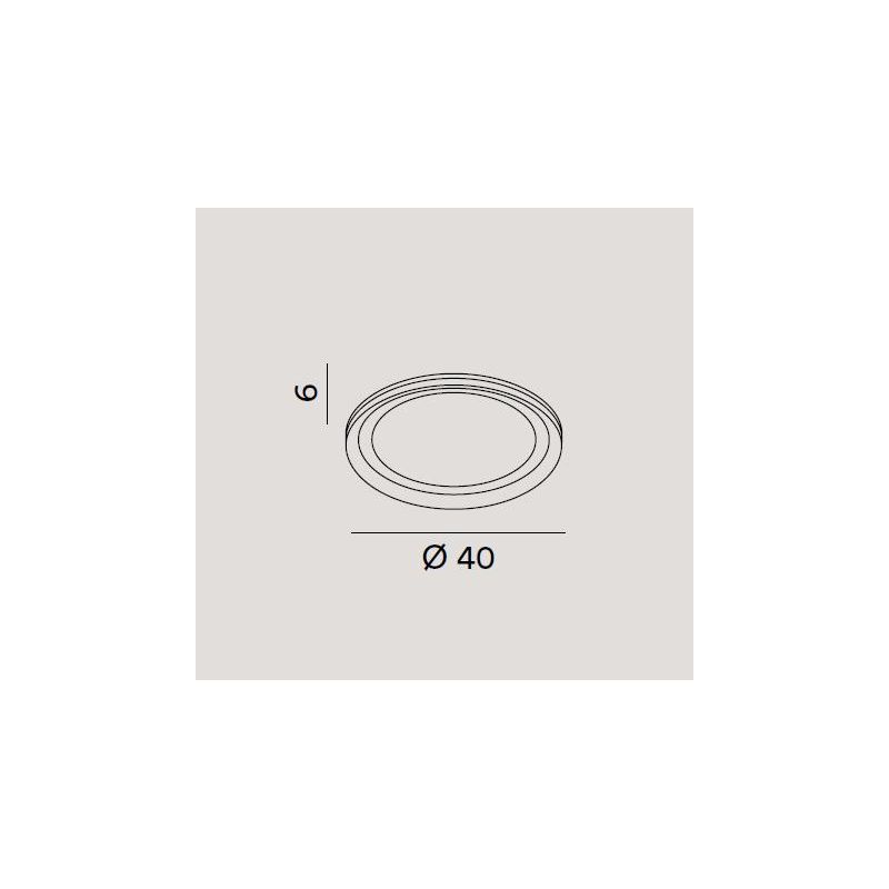 EDGE PLAFONIERA BIANCA O GRIGIA BIEMISSIONE DI LUCE 2 MISURE LED INTEGRATO LUCE 3000K MODERNA