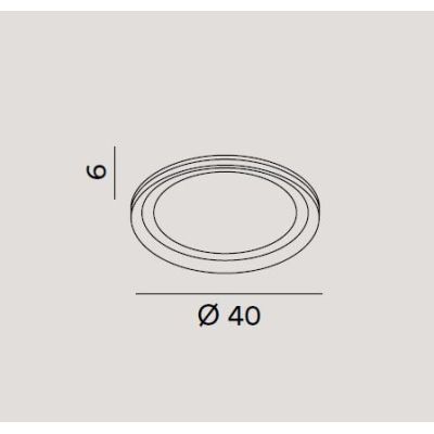 EDGE PLAFONIERA BIANCA O GRIGIA BIEMISSIONE DI LUCE 2 MISURE LED INTEGRATO LUCE 3000K MODERNA