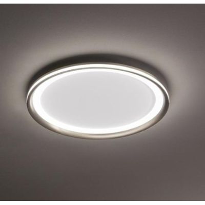 EDGE PLAFONIERA BIANCA O GRIGIA BIEMISSIONE DI LUCE 2 MISURE LED INTEGRATO LUCE 3000K MODERNA