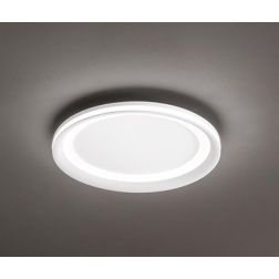 EDGE PLAFONIERA BIANCA O GRIGIA BIEMISSIONE DI LUCE 2 MISURE LED INTEGRATO LUCE 3000K MODERNA 2
