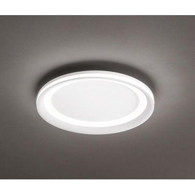 EDGE PLAFONIERA BIANCA O GRIGIA BIEMISSIONE DI LUCE 2 MISURE LED INTEGRATO LUCE 3000K MODERNA