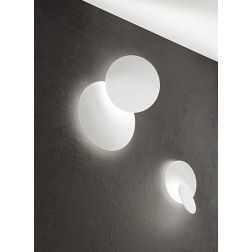 DRUM 8232 PLAFONIERA APPLIQUE ORIENTABILE BIEMISSIONE LED 43W LUCE 3000K BIANCA O ORO MODERNA