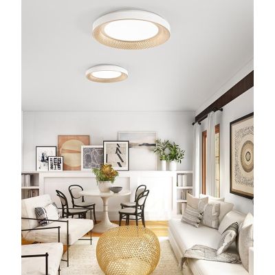 HIVE PLAFONIERA IN METALLO BIANCO O ORO LED INTEGRATO LUCE 3000K-4000K CCT 2 MISURE MODERNA