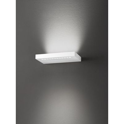 BED APPLIQUE MENSOLA 3 MISURE ALLUMINIO BIANCO LED INTEGRATO LUCE 3000K BIEMISSIONE LUCE MODERNA