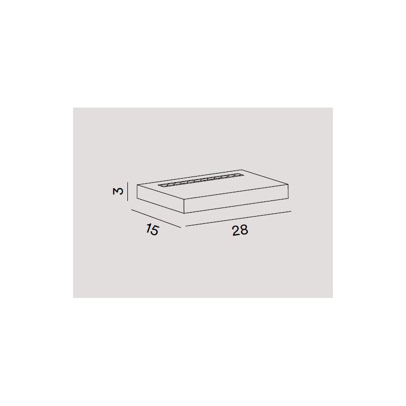 BED APPLIQUE MENSOLA 3 MISURE ALLUMINIO BIANCO LED INTEGRATO LUCE 3000K BIEMISSIONE LUCE MODERNA