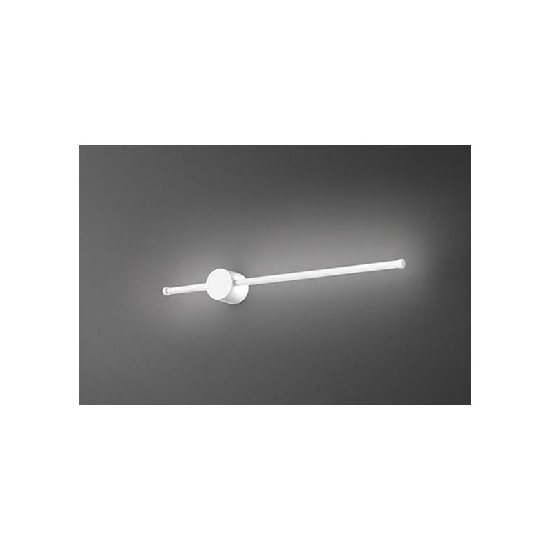 CLOCK APPLIQUE LINEARE 2 MISURE ALLUMINIO NERO O BIANCO IP 54 LED INTEGRATO LUCE 3000K DESIGN MODERNO