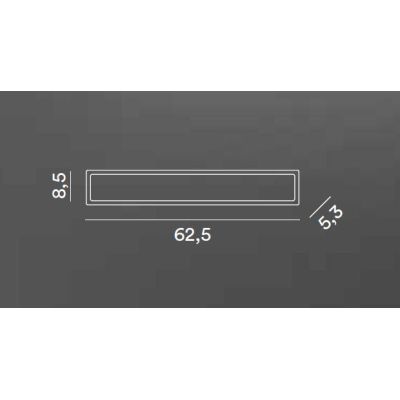 WALLY APPLIQUE MODERNA IN 3 MISURE IP54 ALLUMINIO BIANCO O NERO LED INTEGRATO LUCE 3000K