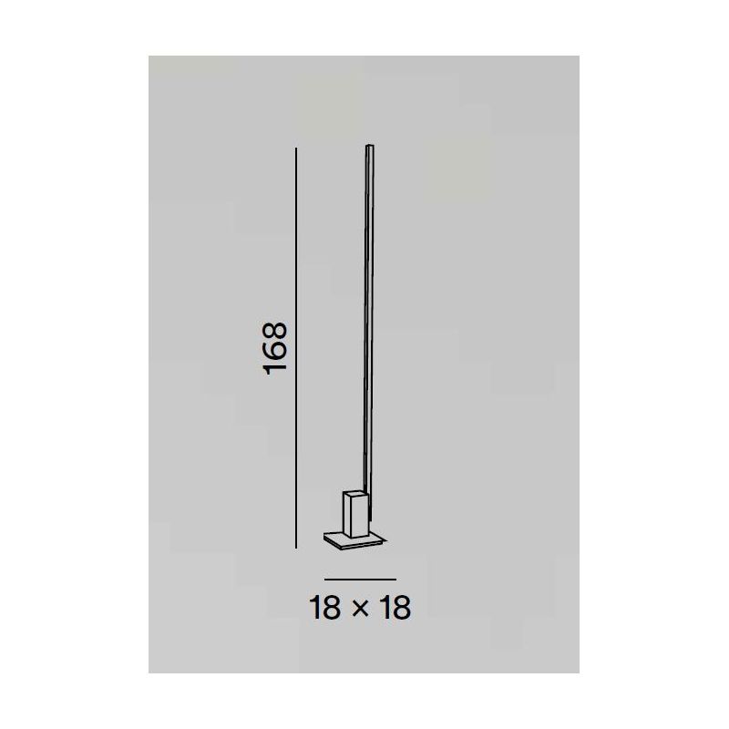 SYNCRO PIANTANA MODERNA BIANCA O NERA LED 30W DIMMERABILE CCT 3000-4000-6000K H 168 CM