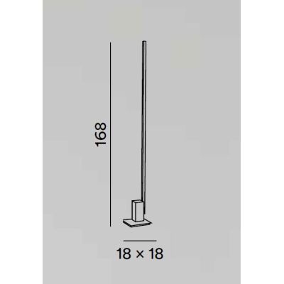 SYNCRO PIANTANA MODERNA BIANCA O NERA LED 30W DIMMERABILE CCT 3000-4000-6000K H 168 CM