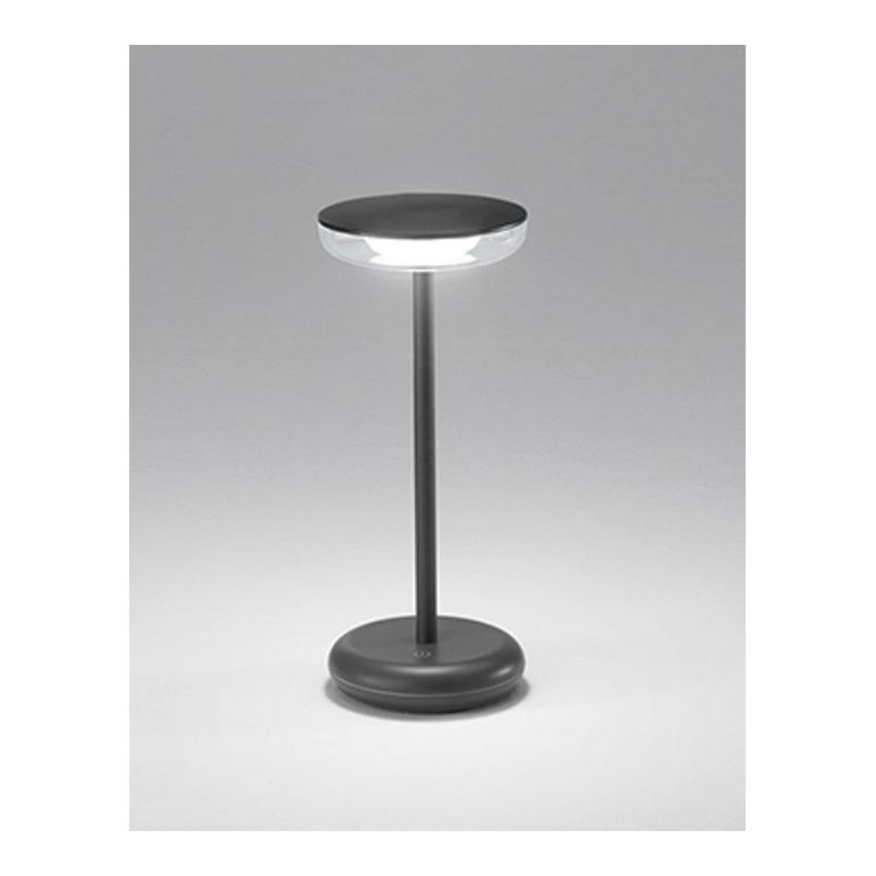 SOAP LAMPADA DA TAVOLO H26 CM CON BATTERIA RICARICABILE IP44 TOUCH DIMMER 5 COLORI DESIGN MODERNO
