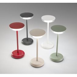 SOAP LAMPADA DA TAVOLO H26 CM CON BATTERIA RICARICABILE IP44 TOUCH DIMMER 5 COLORI DESIGN MODERNO