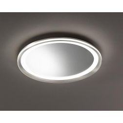 MIRO PLAFONIERA APPLIQUE CON INTERNO A SPECCHIO LED INTEGRATO LUCE 3000K DIMMERABILE 2 MISURE ORO O TITANIO 2
