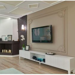 FORTANO APPLIQUE IN METALLO FINITURA OTTONE CON DIFFUSORE A CILINDRO IN VETRO BIANCO H30 CM 2