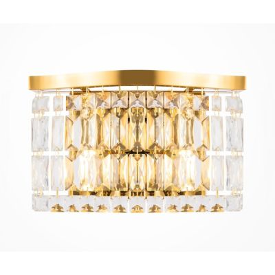 DUNE APPLIQUE ELEGANTE IN CRISTALLO E METALLO ORO STILE CLASSICO LAMPADINE 2XE14