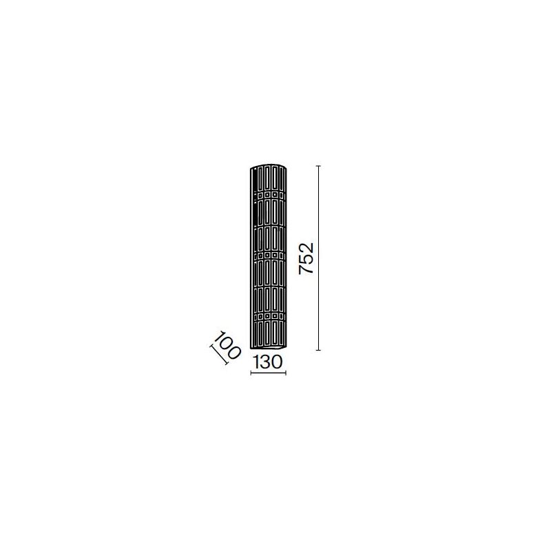 FACET LAMPADA DA PARETE IN CRISTALLO H75 CM METALLO ORO O CROMO CLASSICA LAMPADINE 3XE14