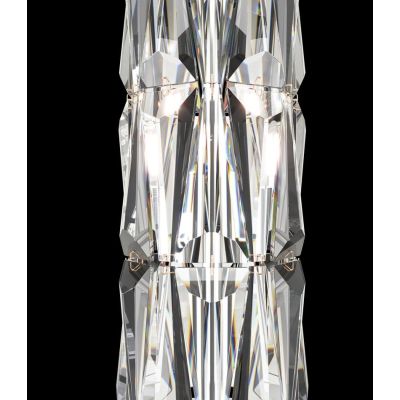 PUNTES PIANTANA ELEGANTE IN CRISTALLO ALTEZZA CM 126 STRUTTURA CROMO O ORO LAMPADINE 8XE14