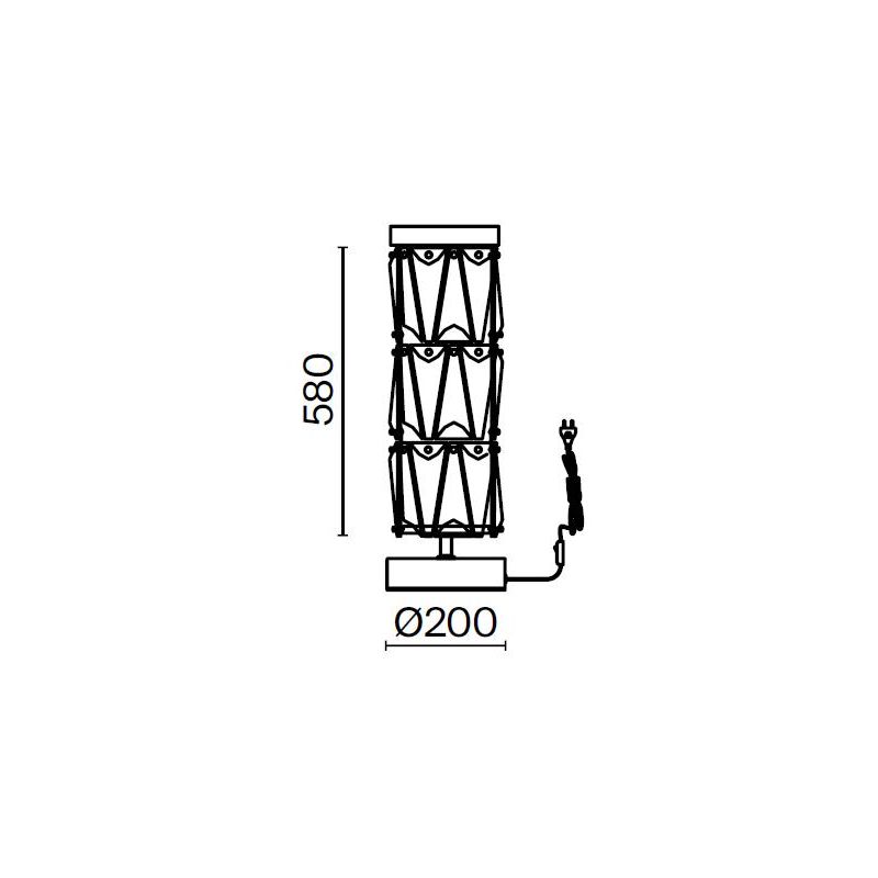 PUNTES LUMETTO ELEGANTE IN CRISTALLO ALTEZZA CM 58 STRUTTURA CROMO O ORO LAMPADINE 2XE14