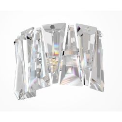 PUNTES APPLIQUE BRILLANTE IN CRISTALLO CON STRUTTURA CROMO O ORO LAMPADINA ATTACCO E14