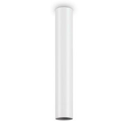 LAMPADA DA SOFFITTO FORMA A CILINDRO 3 MISURE ALTEZZA CM 40 - 75 - 95 IN METALLO BIANCO O NERO CRISTALENSI - Cristalensi Shop On 2