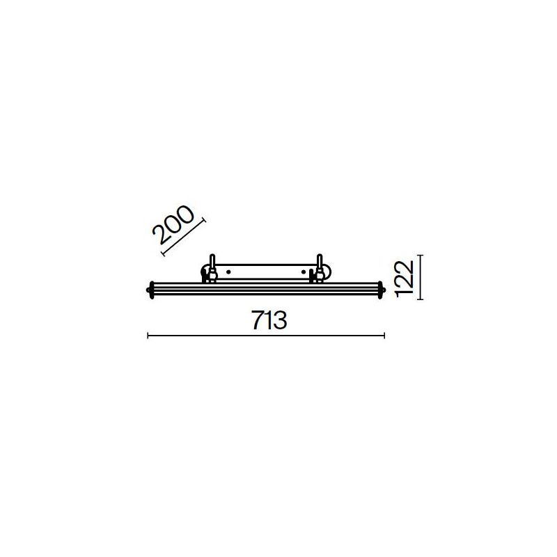 GOVANNI APPLIQUE DA SPECCHIO ORIENTABILE IN METALLO FINITURA BRONZO CLASSICA LAMPADINE 4XE14