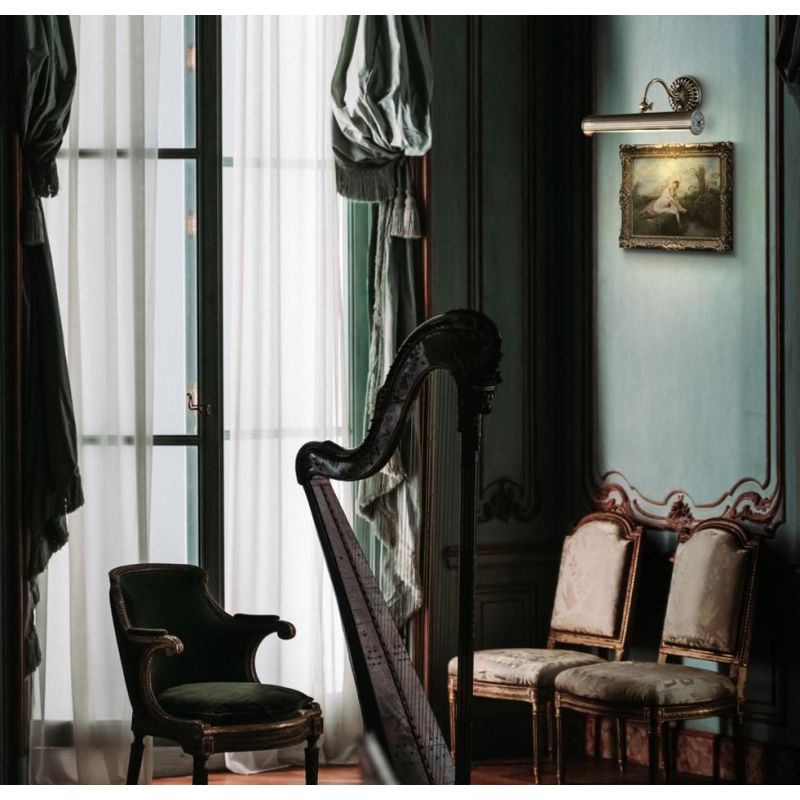 RENOIR APPLIQUE DA SPECCHIO O QUADRO ORIENTABILE 2 FINITURE CLASSICA LAMPADINE 2XE14