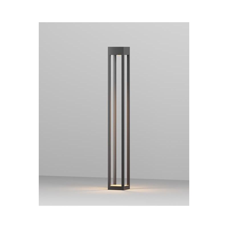 ELBE PALO DA ESTERNI IP65 ANTRACITE 3 MISURE LED INTEGRATO LUCE 3000K SQUADRATO MODERNO
