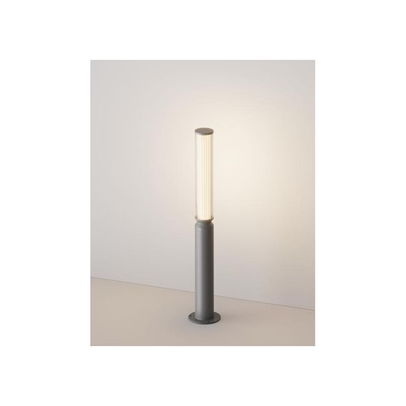 LIT PALO DA ESTERNI IP65 MARRONE O ANTRACITE 2 MISURE LED INTEGRATO LUCE 3000K SQUADRATO MODERNO