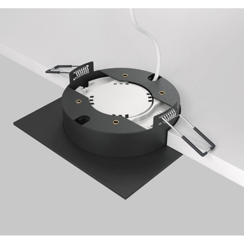 HOOP FARETTO DA INCASSO QUADRATO CM 11X11 ALLUMINIO 3 COLORI LAMPADINA GX53 DESIGN MODERNO