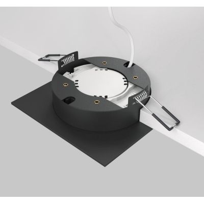 HOOP FARETTO DA INCASSO QUADRATO CM 11X11 ALLUMINIO 3 COLORI LAMPADINA GX53 DESIGN MODERNO