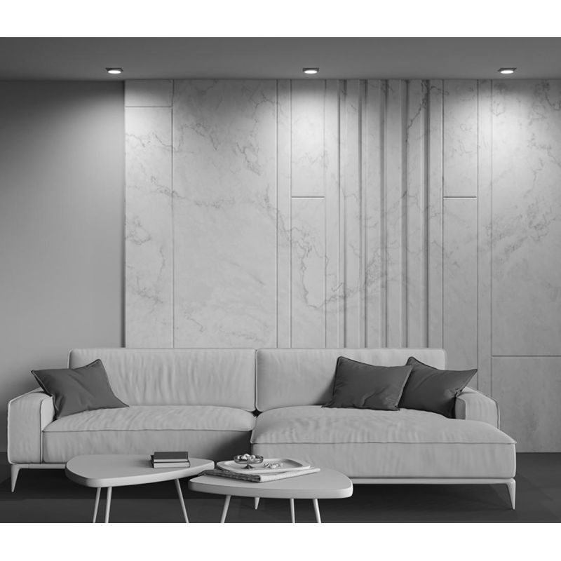 HOOP FARETTO DA INCASSO QUADRATO CM 11X11 ALLUMINIO 3 COLORI LAMPADINA GX53 DESIGN MODERNO