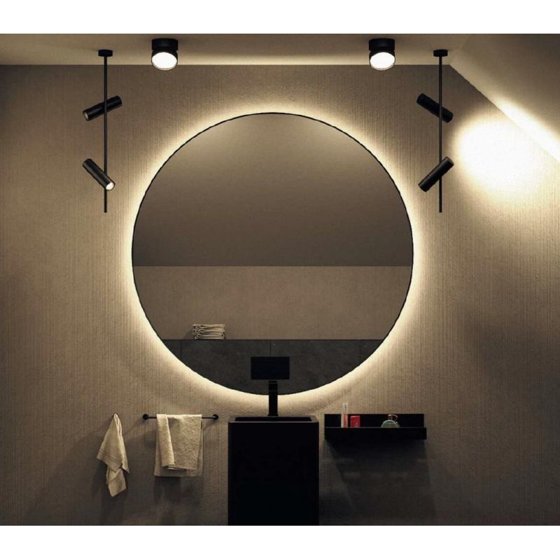 ELTI LAMPADA DA SOFFITTO CON 2 FARETTI ORIGINALE IN METALLO BIANCO O NERO LAMPADINE 2XGU10 MODERNA