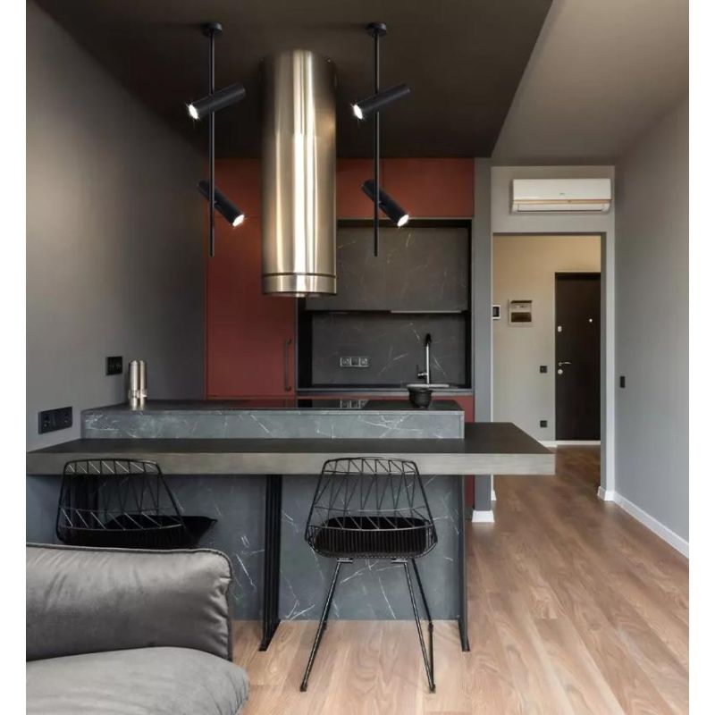 ELTI LAMPADA DA SOFFITTO CON 2 FARETTI ORIGINALE IN METALLO BIANCO O NERO LAMPADINE 2XGU10 MODERNA