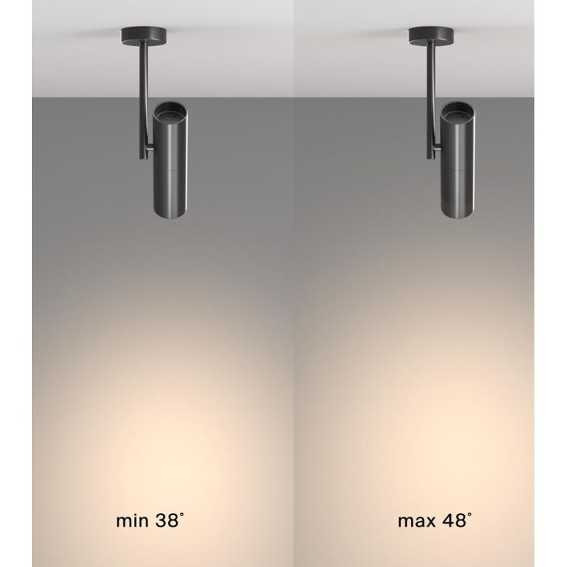 ELTI LAMPADA DA SOFFITTO ORIGINALE IN METALLO BIANCO,NERO O NERO/ORO LAMPADINA ATTACCO GU10 MODERNA
