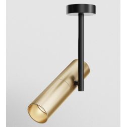 ELTI LAMPADA DA SOFFITTO ORIGINALE IN METALLO BIANCO,NERO O NERO/ORO LAMPADINA ATTACCO GU10 MODERNA