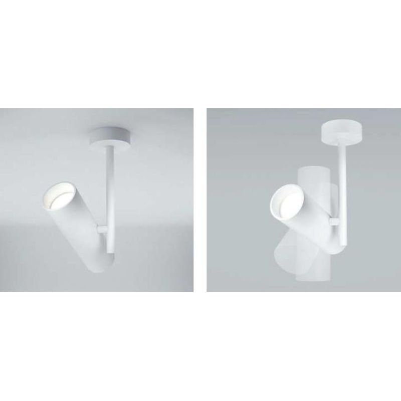 ELTI LAMPADA DA SOFFITTO ORIGINALE IN METALLO BIANCO,NERO O NERO/ORO LAMPADINA ATTACCO GU10 MODERNA
