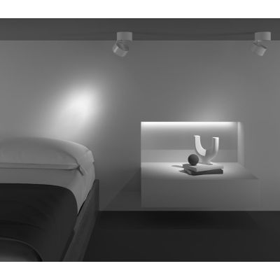 YIN PROIETTORE SPOT ORIENTABILE LED 15W LUCE 3000K-4000K DIMMERABILE BIANCO O NERO MODERNO