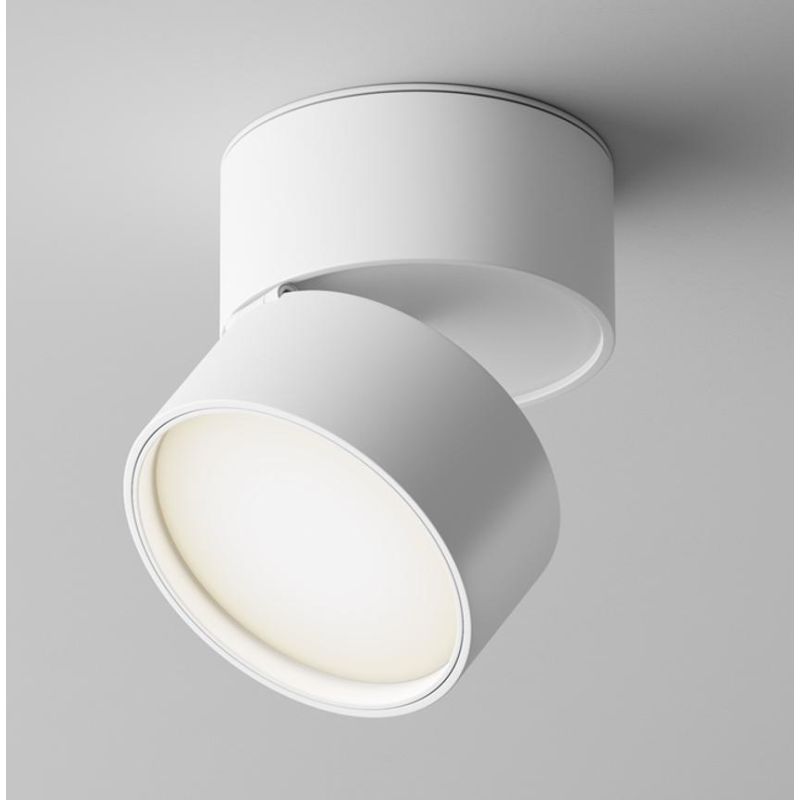 ONDA PLAFONIERA SPOT ORIENTABILE LED INTEGRATO LUCE 3000K-4000K BIANCA O NERA MODERNA