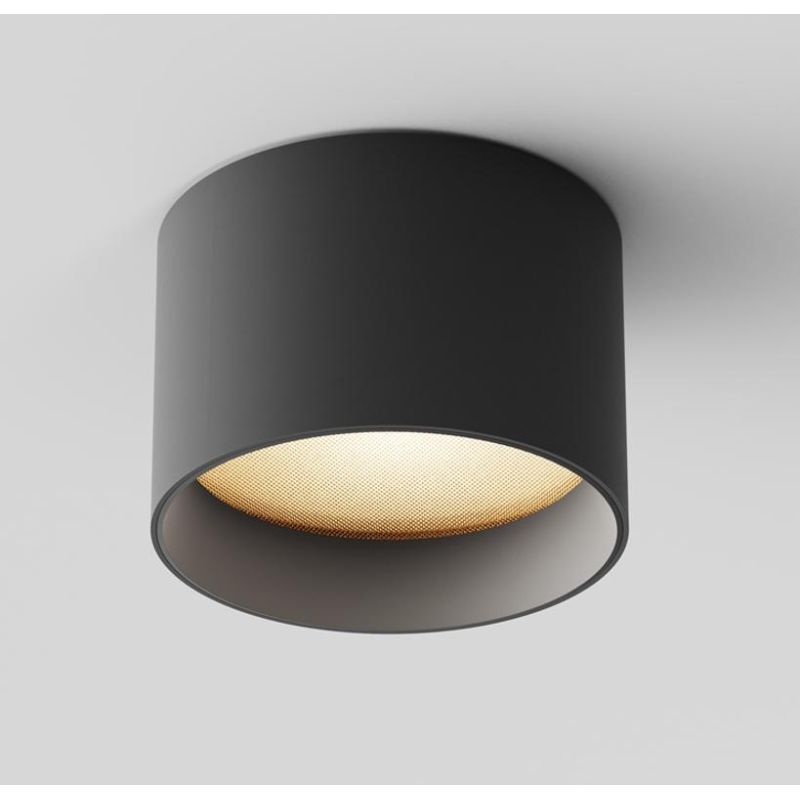 VEGA PLAFONIERA ROTONDA 3 MISURE LED INTEGRATO LUCE 3000K BIANCA, NERA O ORO DESIGN MODERNO