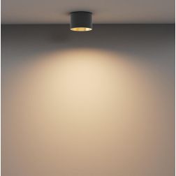 VEGA PLAFONIERA ROTONDA 3 MISURE LED INTEGRATO LUCE 3000K BIANCA, NERA O ORO DESIGN MODERNO 2