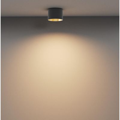 VEGA PLAFONIERA ROTONDA 3 MISURE LED INTEGRATO LUCE 3000K BIANCA, NERA O ORO DESIGN MODERNO