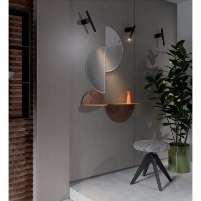 PRAXI APPLIQUE ORIENTABILE IN METALLO 4 COLORI LED 8W LUCE 2700K-3000K DESIGN MODERNO