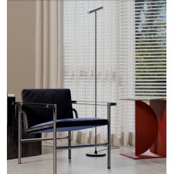 PRAXI PIANTANA MODERNA CON DIFFUSORE ORIENTABILE IN METALLO 3 COLORI LED 8W LUCE 2700K-3000K H145 CM