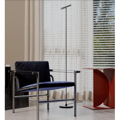 PRAXI PIANTANA MODERNA CON DIFFUSORE ORIENTABILE IN METALLO 3 COLORI LED 8W LUCE 2700K-3000K H145 CM