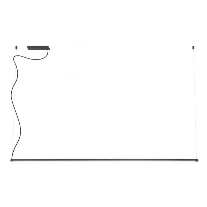 ACROBAT SOSPENSIONE LINEARE MODERNA METALLO NERO LED 31W LUCE 3000K LUNGHEZZA CM 155